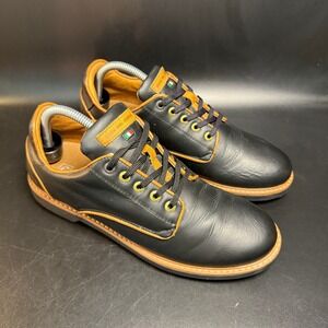 Duca Del Cosma Black Leather Golf Shoes Italian Evolution Size US 7 EU 40